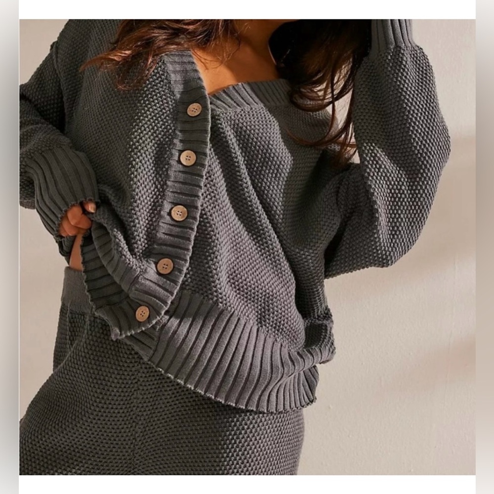 Free People Beach Knit Sweater Set size M